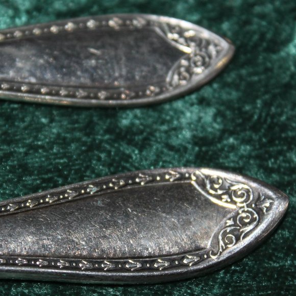 RARE Vintage Silverplate Sheraton Community Plate Butter Knife and Sugar Spoon - Picture 4 of 5